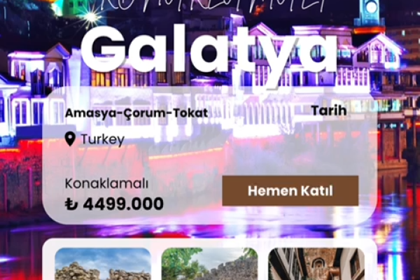 1 Gece Konaklamalı Galatya Turu